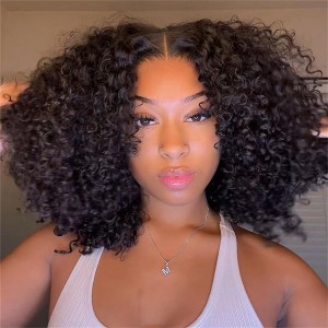 16 Inch | Wigfever Water Wave 250% Density 4*4 Lace Closure Human Hair Wig