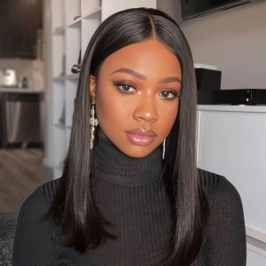 16 Inch | Wigfever 13x6 Silky Straight Lace Front Human Hair Wigs Brazilian Human Hair Frontal Wigs