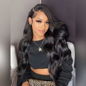 Wigfever 13x6 Body Wave Ear-to-Ear Pre-Cut Lace Frontal Wear Go Glueless Wig with Bleached Knots & Invisi Drawstring