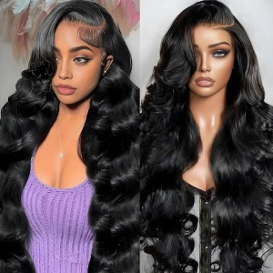 Wigfever 13x6 Body Wave Ear-to-Ear Pre-Cut Lace Frontal Wear Go Glueless Wig with Bleached Knots & Invisi Drawstring