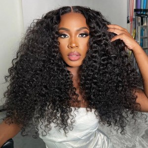 Wigfever 13x6 Deep Wave Ear-to-Ear Pre-Cut Lace Frontal Wear Go Glueless Wig with Bleached Knots & Invisi Drawstring