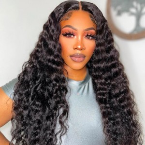 26 Inch | Wigfever Loose Wave 7x5 Wear Go Glueless Bleached Tiny Knots Pre-Cut HD Lace Closure Pre Plucked Human Hair Wig