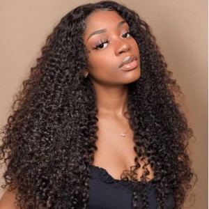 Wigfever Kinky Curly 7*5 HD Wear Go Glueless 180% Density Lace Closure Wig | Crazy Sale