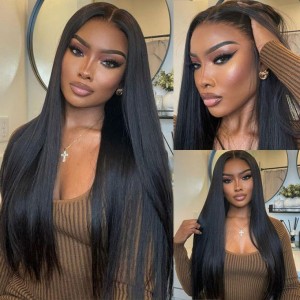 24 Inch | Wigfever Silky Straight 250% Density 7*5 HD Wear Go Glueless Lace Closure Wig