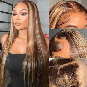 24 Inch | Wigfever 7*5 Highlight Silky Straight Wear Go Glueless Wig