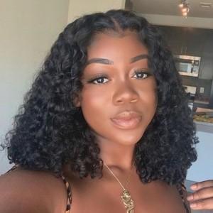 Wigfever Water Wave Pre Bleached Knots Wear Go Glueless 7*5 Pre-Plucked HD Lace Closure Human Hair Wig