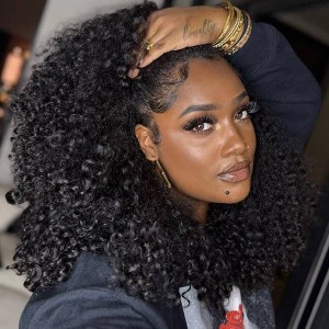 Wigfever Water Wave 3 In 1 Half Wig Drawstring Invisi Hairline Beginner Friendly Wear Go Wig