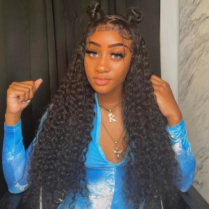 20 Inch | Wigfever Water Wave 13x6 Lace Front Human Hair Wigs