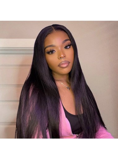 Wigfever Silky Straight 13*4 Free Part Lace Front 100% Human Hair Wigs