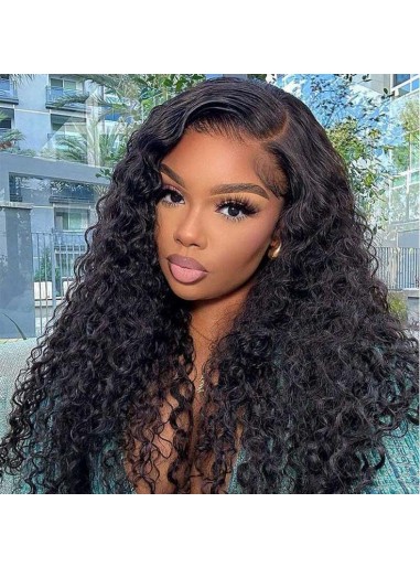 Wigfever Mongolian Water Wave 13x4 Lace Frontal Human Hair Wigs