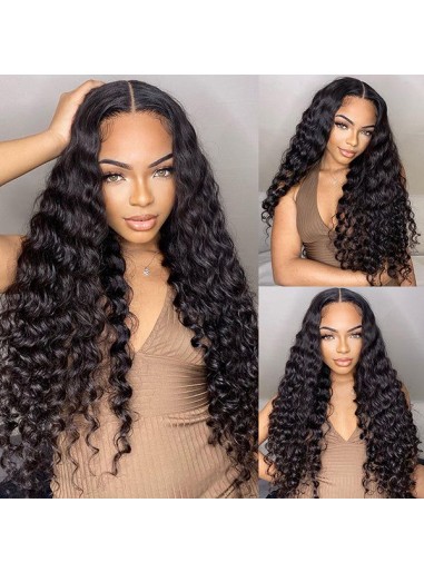 Wigfever Deep Wave Skin Melt HD Glueless 180% Density Lace Closure Wig
