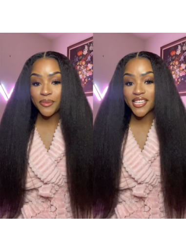  Wigfever Wear & Go peruca pré arrancada HD com fechamento em renda