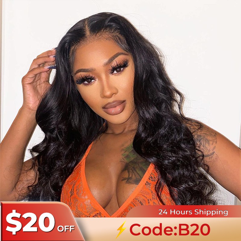 Upgrade Pre Bleached Wigfever Mongolian Body Wave 13*4 Lace Front Human Hair Wigs