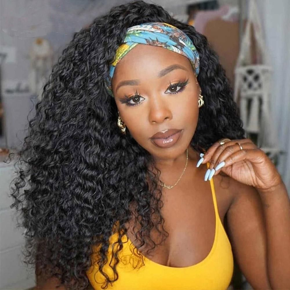 Deep Curly Headband Wig