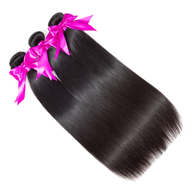 Wigfever Peruvian Straight Hair Weave 3 Bundles Deal 100% Remy Human