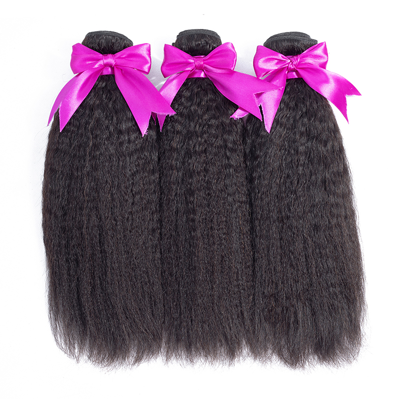 Wigfever Kinky Straight Human Hair Weft Yaki Straight 100% Remy Hair