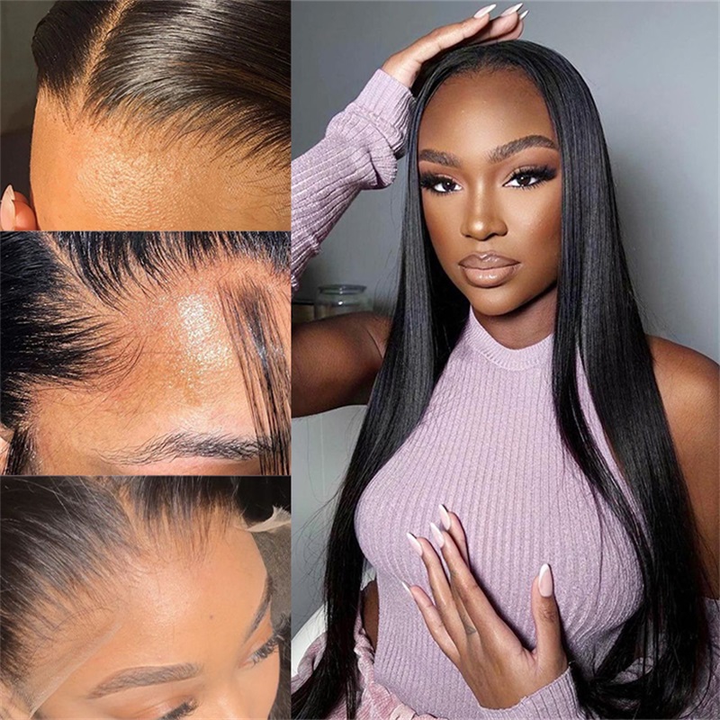 HD Glueless Human Hair Straight Wig