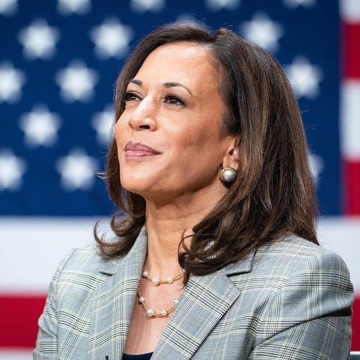 Kamala Harris's signature silk press hairstyle