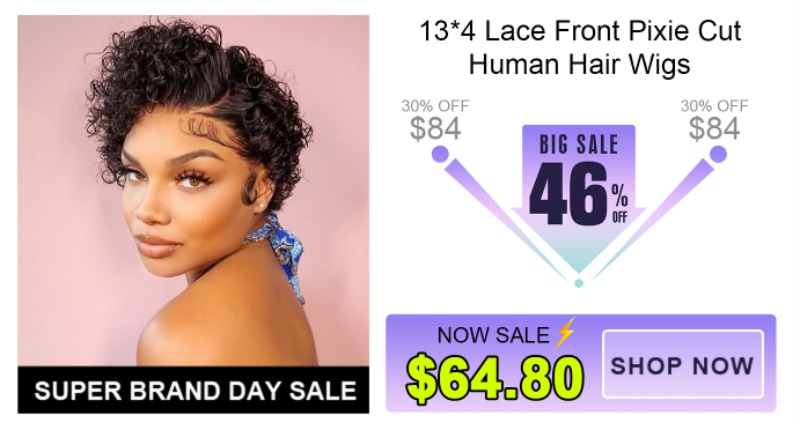 lace front pixie cut wig