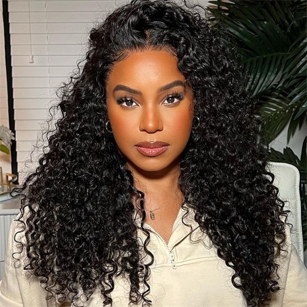 wear go pre-plucked kinky curly wig