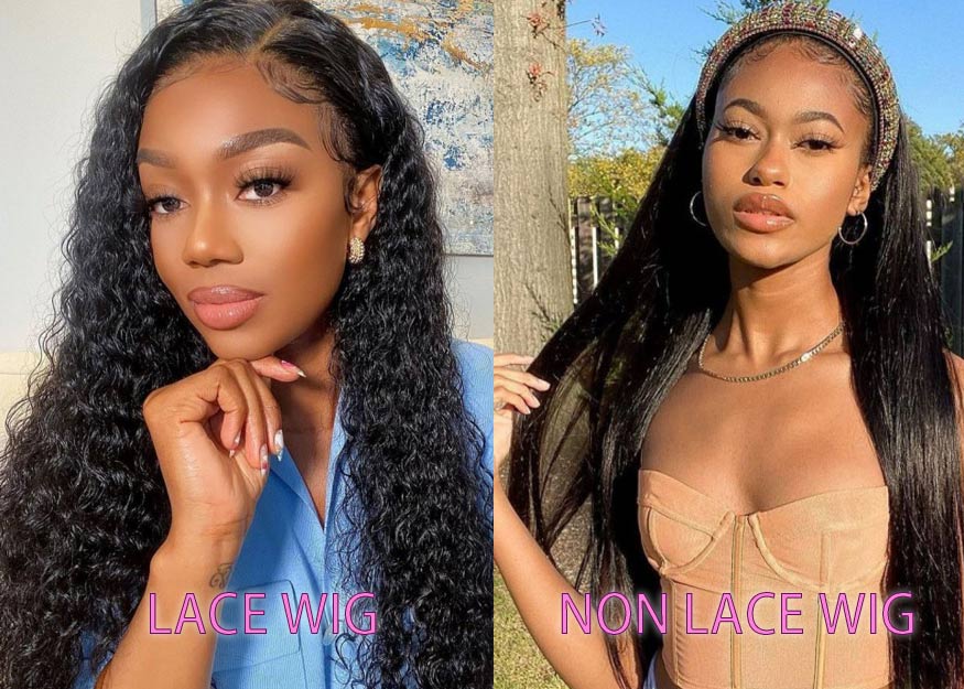 what is the difference between lace wig and no lace wig