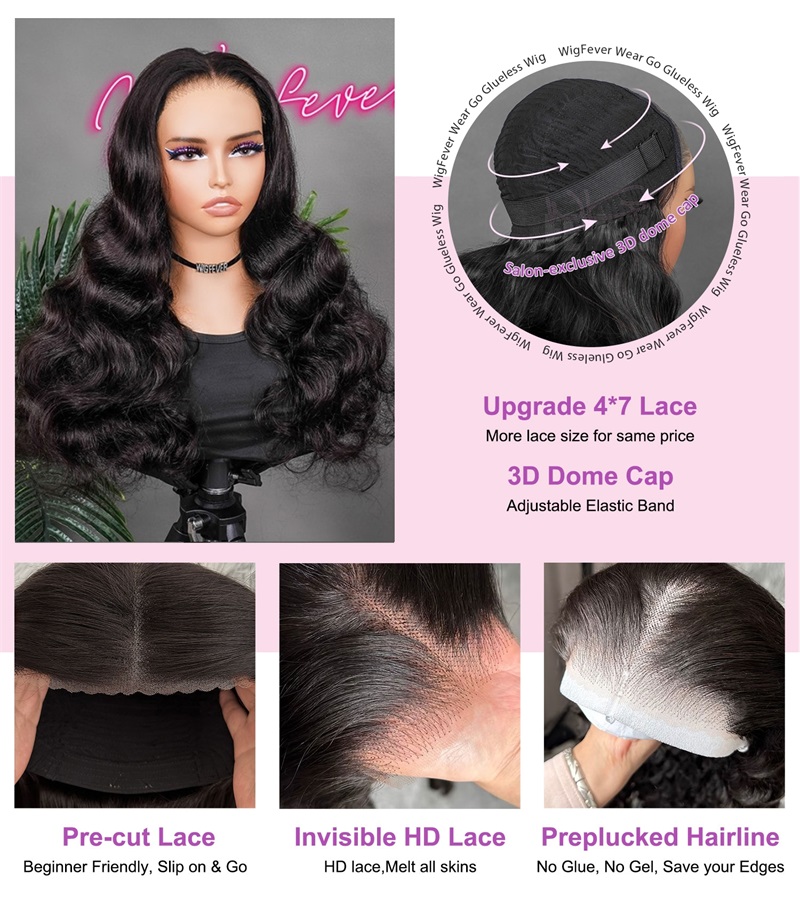 glueless human hair wig