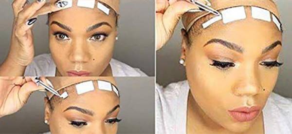 how to put on a lace front wig without glue