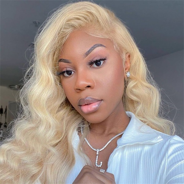 body wave blonde wig