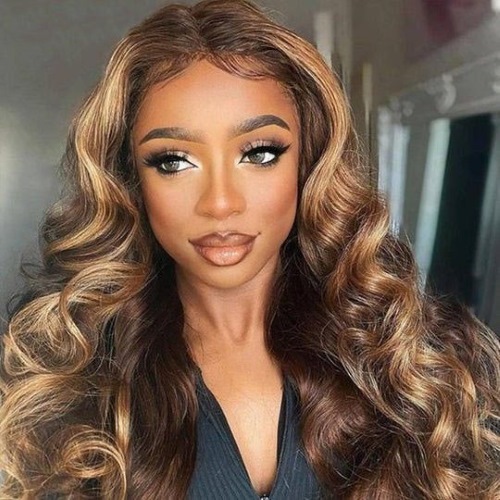 highlight body wave fall wig