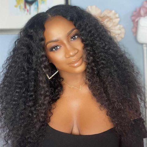 Wigfever kinky curly V-part wig