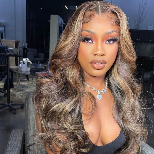 body wave highlight wig