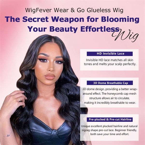 natural glueless wear and go wig